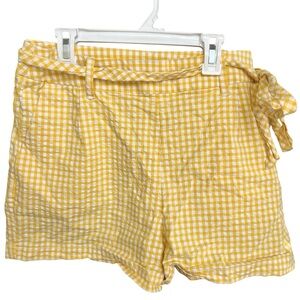 Yellow Gingham Women's Shorts